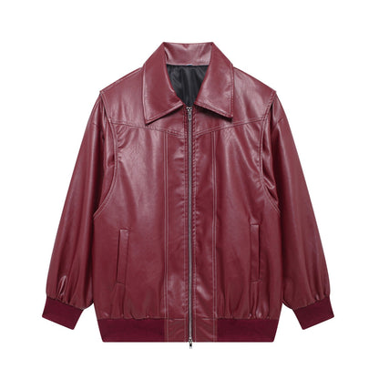 Iria - Chaqueta urbana efecto piel oversize