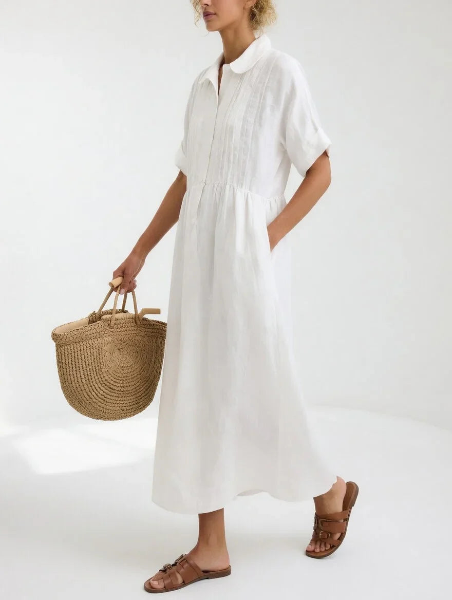 Eva - Vestido camisero de caída ligera de verano
