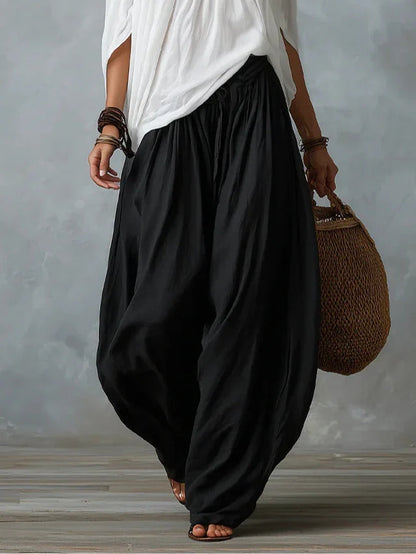 Isabella - Conjunto con escote de hombros al aire y Pantalones Estilo Farol