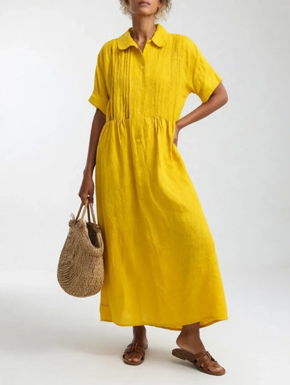 Eva - Vestido camisero de caída ligera de verano