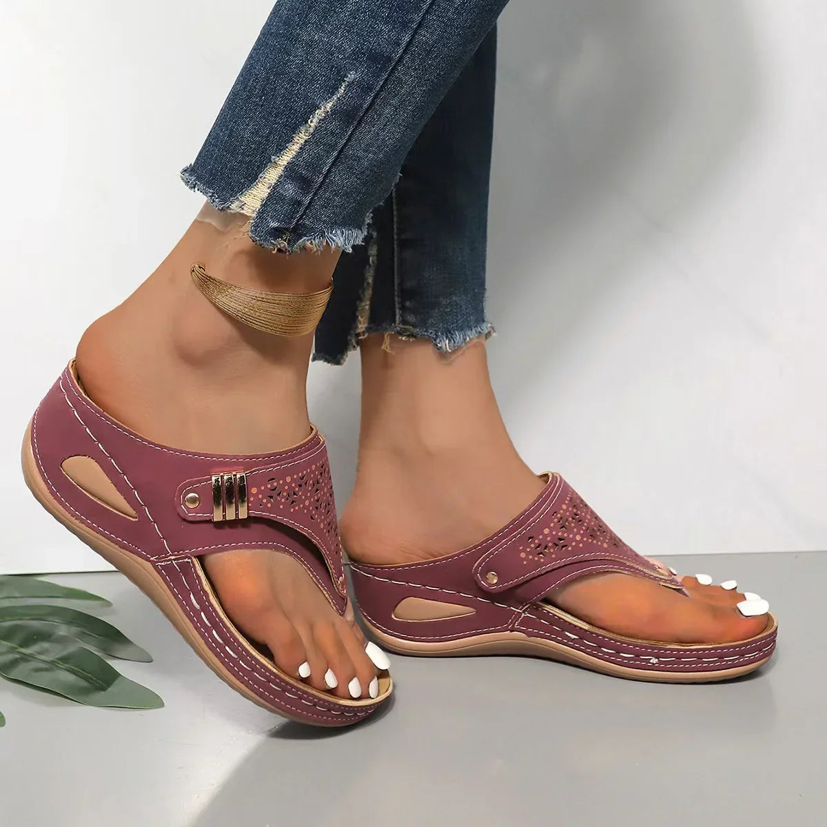 Claudia - Sandalias de estilo diario y gran comodidad