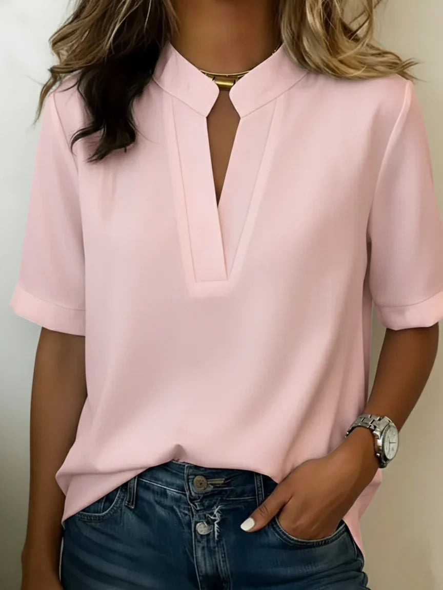 Marta - Blusa elegante con cuello refinado
