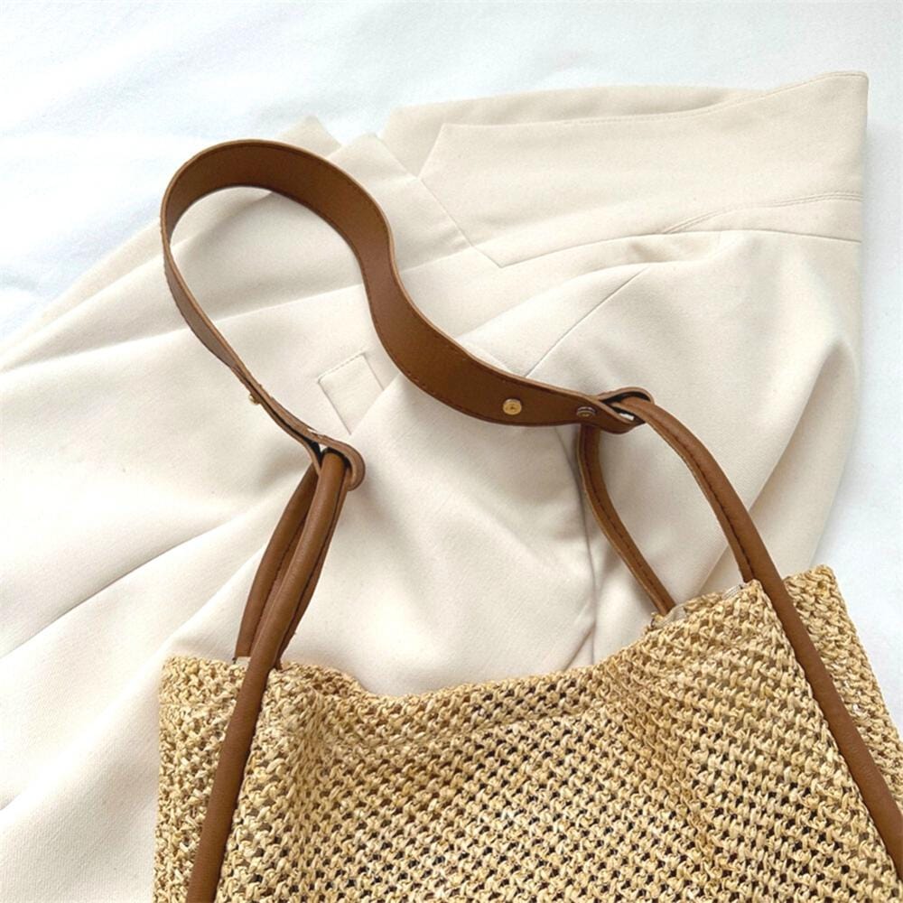 Celia - Sac seau tissé avec pochette — image 4