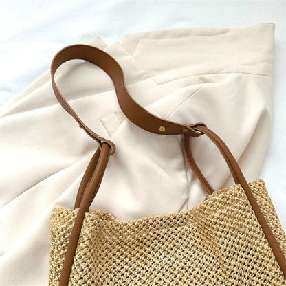 Celia - Sac seau tissé avec pochette — image 4