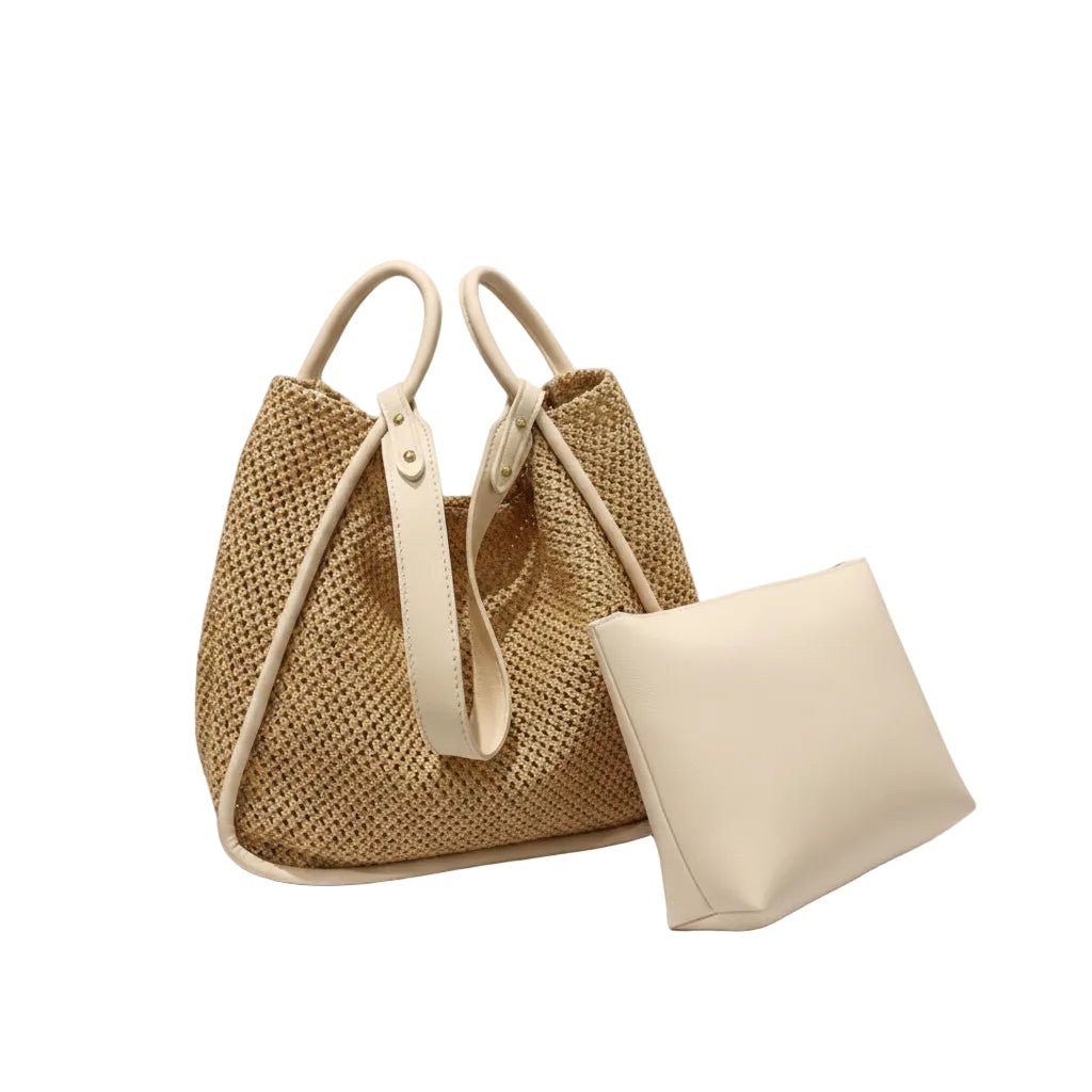 Celia - Sac seau tissé avec pochette — image 13