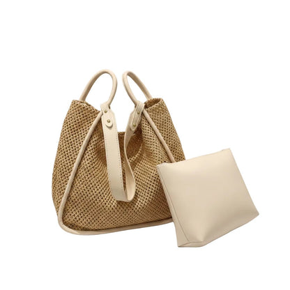 Celia - Sac seau tissé avec pochette — image 13