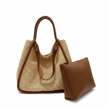 Celia - Sac seau tissé avec pochette — image 11