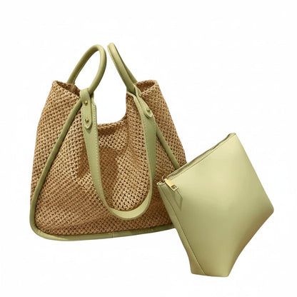 Celia - Sac seau tissé avec pochette — image 12