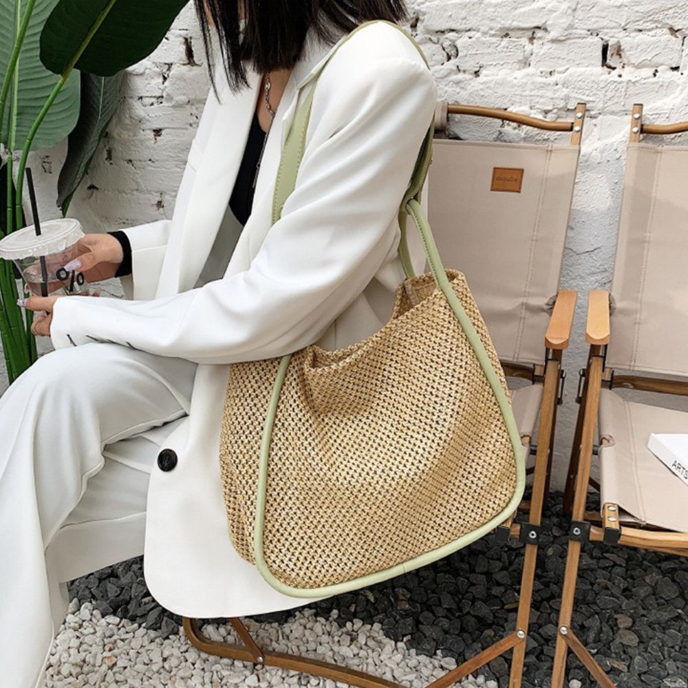 Celia - Sac seau tissé avec pochette — image 9