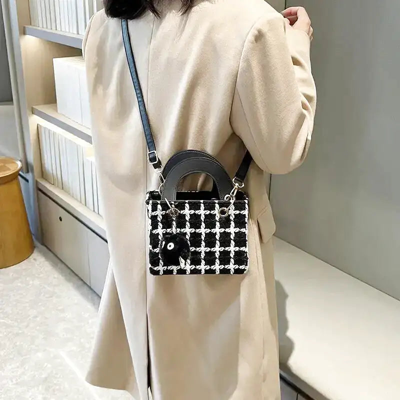ALBANE - Bolso Pequeño cuadrado en lona - CARMEN VELVET