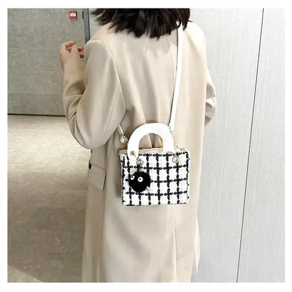ALBANE - Bolso Pequeño cuadrado en lona - CARMEN VELVET