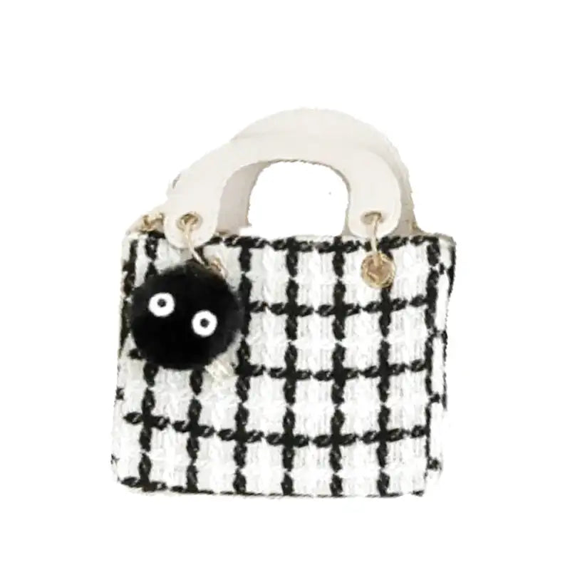 ALBANE - Bolso Pequeño cuadrado en lona - Blanco - CARMEN VELVET