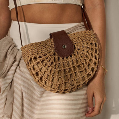 Violeta - Bolso bandolera de crochet con solapa | CARMEN VELVET