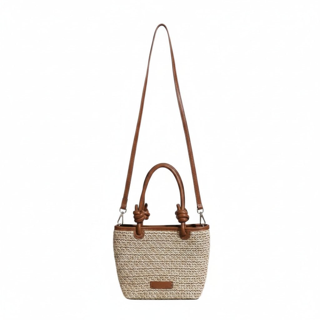 Alondra - Bolso estructurado tejido con asa | CARMEN VELVET