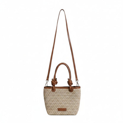 Alondra - Bolso estructurado tejido con asa | CARMEN VELVET