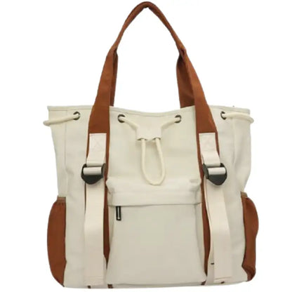 ANA - Bolso Bandolera para el Día a Día en tejido - Blanco - CARMEN VELVET