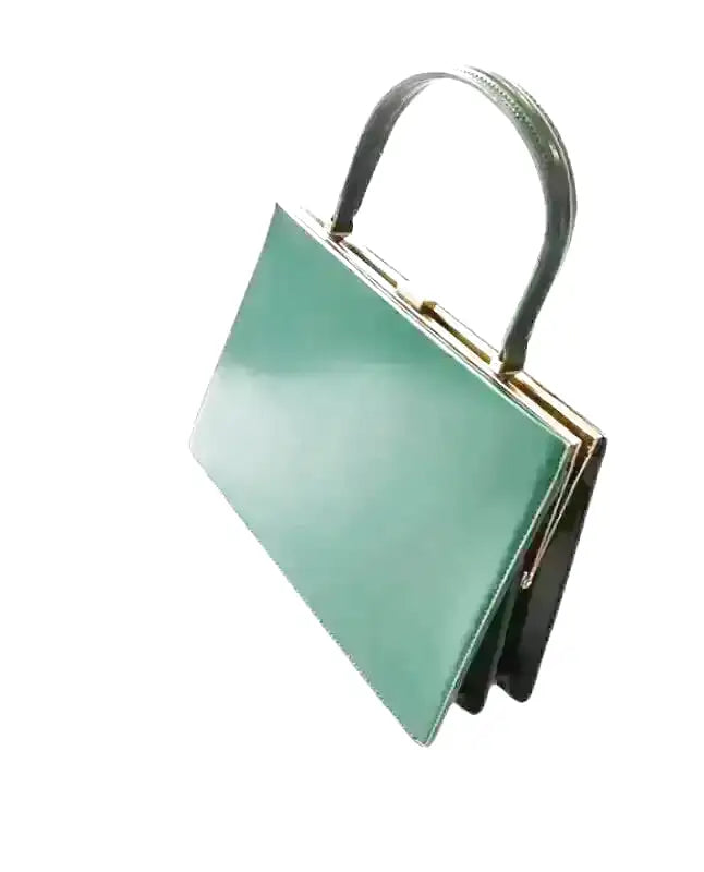 ANGIE - Bolso cuero liso vintage - Verde - CARMEN VELVET