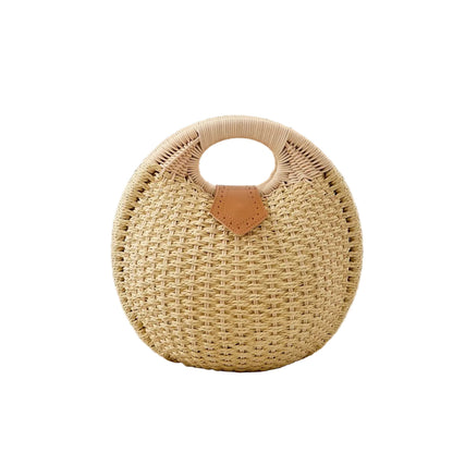 Samara - Sac rond en paille inspiration coquillage — image 1