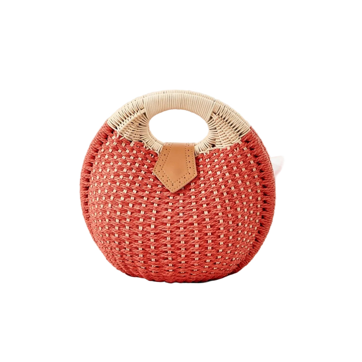 Samara - Sac rond en paille inspiration coquillage — image 6