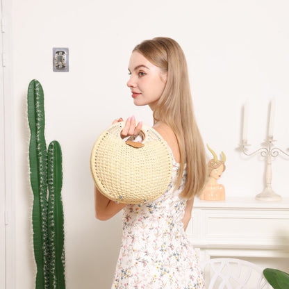 Samara - Sac rond en paille inspiration coquillage — image 13
