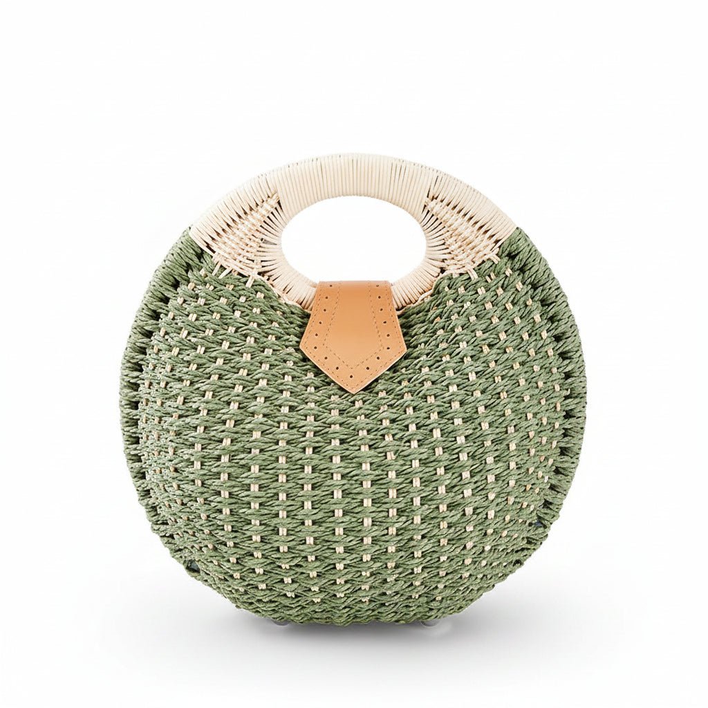 Samara - Sac rond en paille inspiration coquillage — image 27