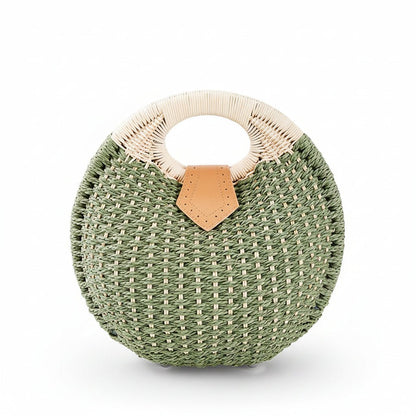 Samara - Sac rond en paille inspiration coquillage — image 27