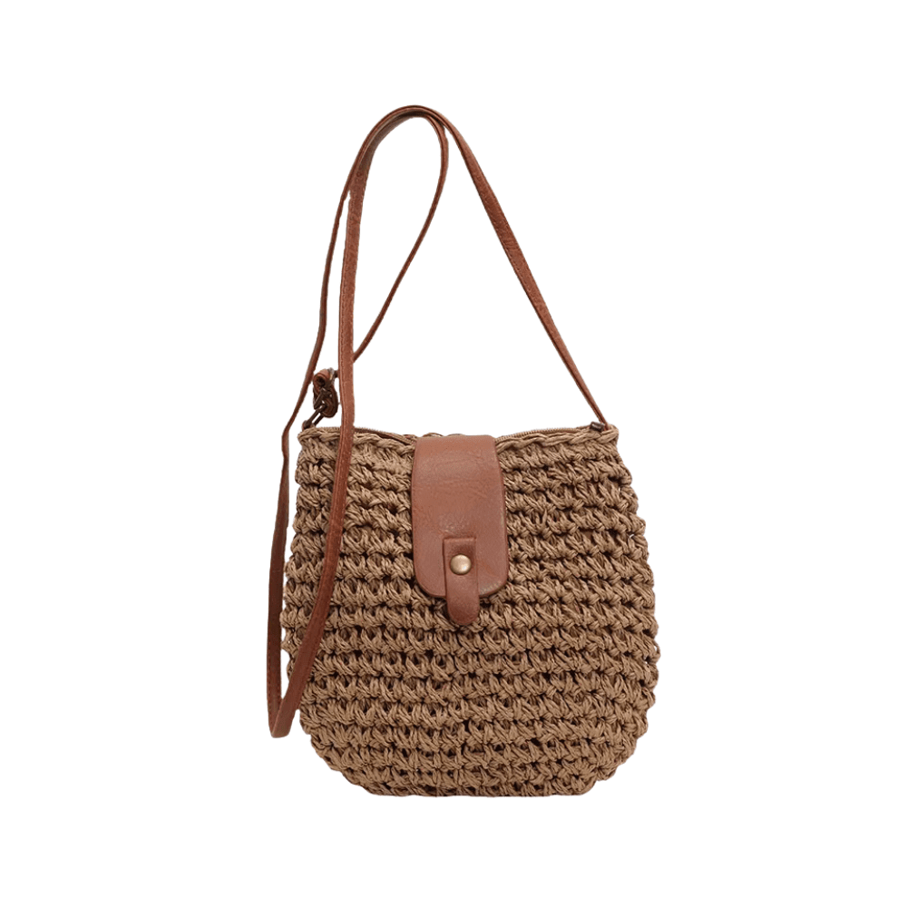 Frida - Bolso bandolera tejido con solapa | CARMEN VELVET