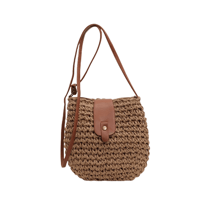 Frida - Bolso bandolera tejido con solapa | CARMEN VELVET