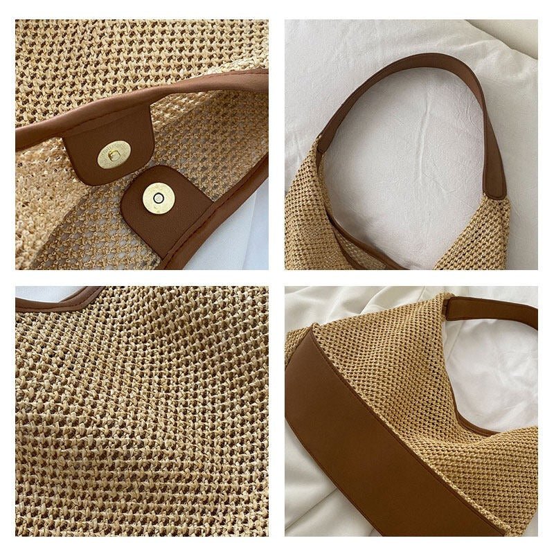 Calista - Sac hobo tissé avec pochette — image 9