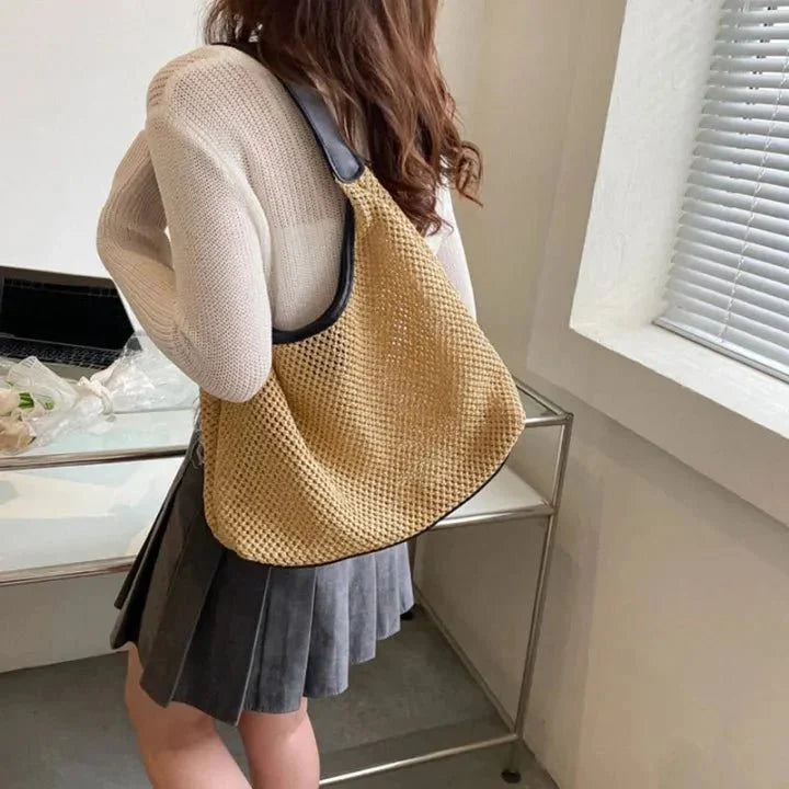 Calista - Sac hobo tissé avec pochette — image 6
