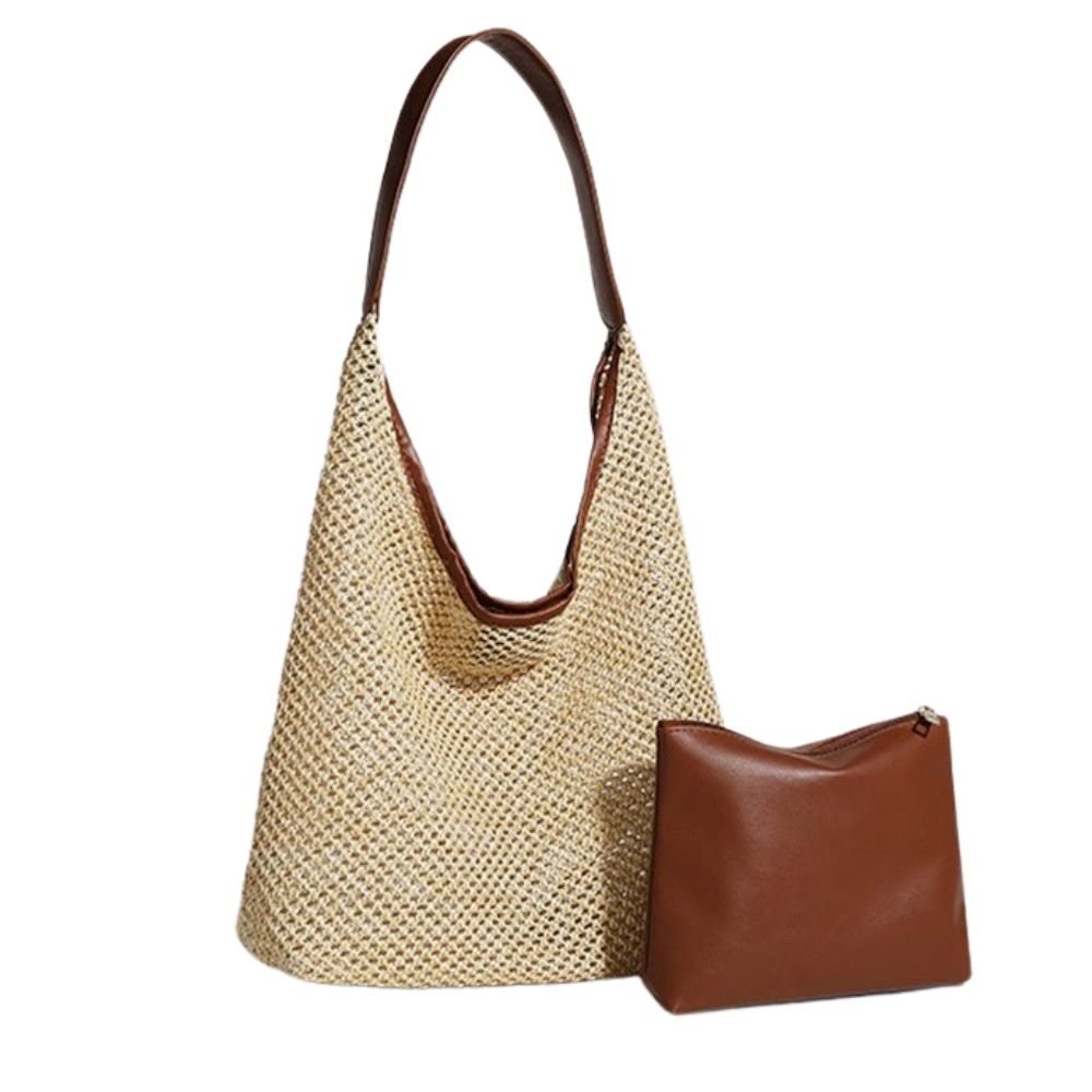 Calista - Bolso hobo tejido con neceser | CARMEN VELVET