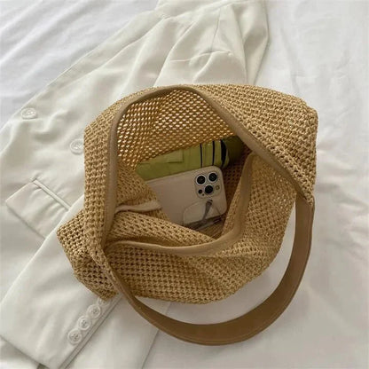 Calista - Sac hobo tissé avec pochette — image 8