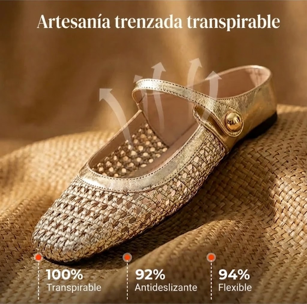Lucía - Mules de tejido de textura trenzada con punta cuadrada y cierre Mary Jane