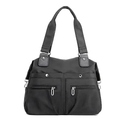 BEATRIZ - Bolso para el Día a Día tote multibolsillos - Negro - CARMEN VELVET