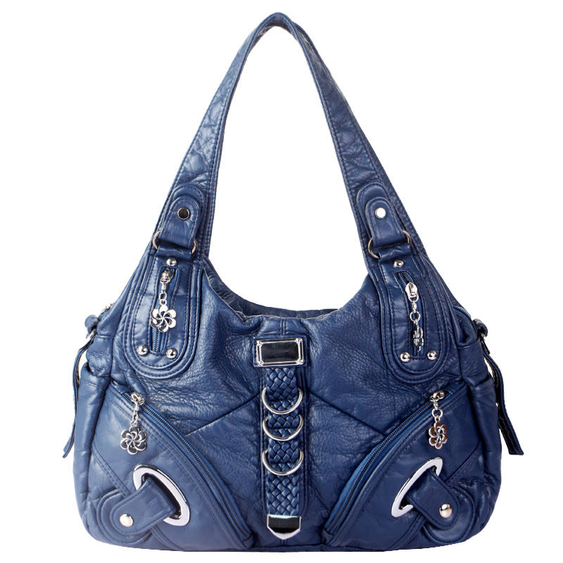 ANGEL - Bolso para el Día a Día multibolsillos de tendencia - Azul - CARMEN VELVET