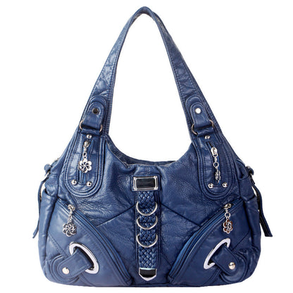 ANGEL - Bolso para el Día a Día multibolsillos de tendencia - Azul - CARMEN VELVET