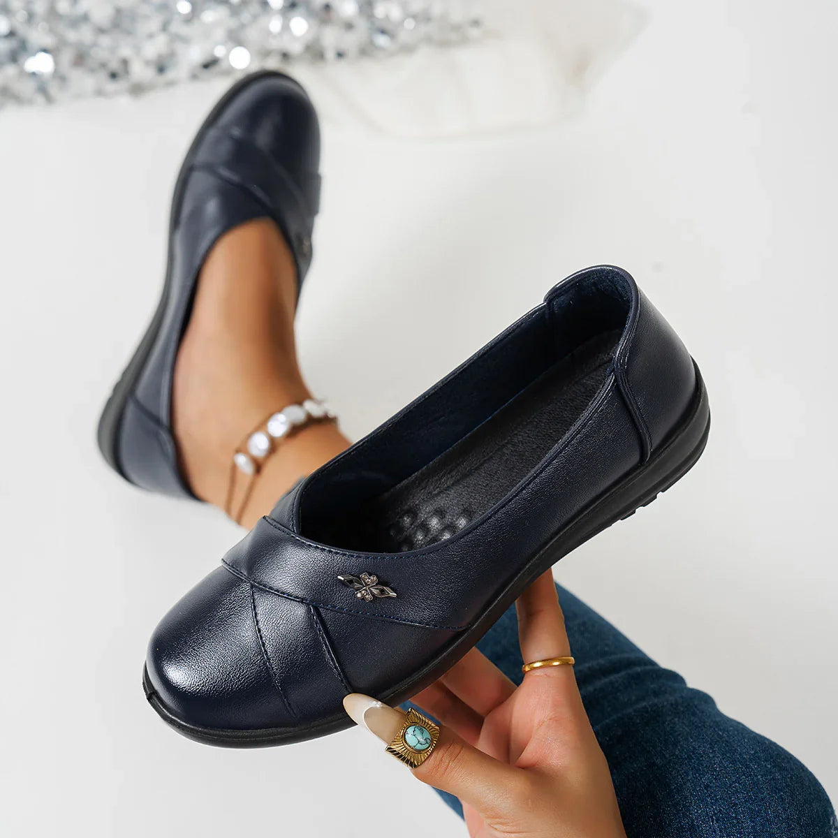 Gabriela - Zapatos ergonómicos de confort diario para caminar cómodamente
