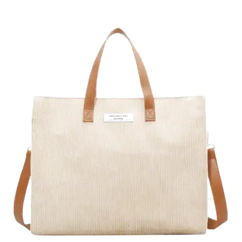 CALLIOPE - Bolso Bandolera Vintage gran capacidad - Beige - CARMEN VELVET