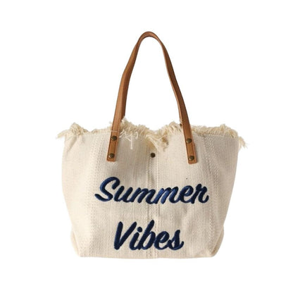 Adara - Bolso shopper de lona con flecos | CARMEN VELVET