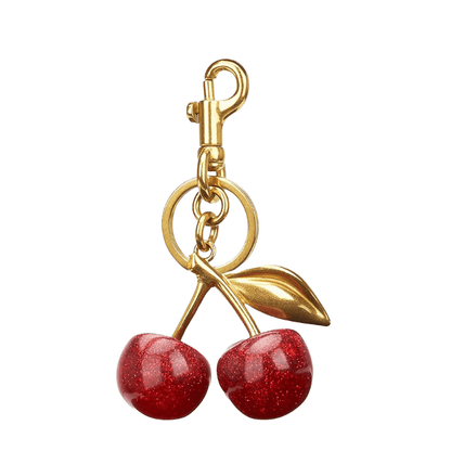 Paloma - Llavero dorado con cerezas | CARMEN VELVET