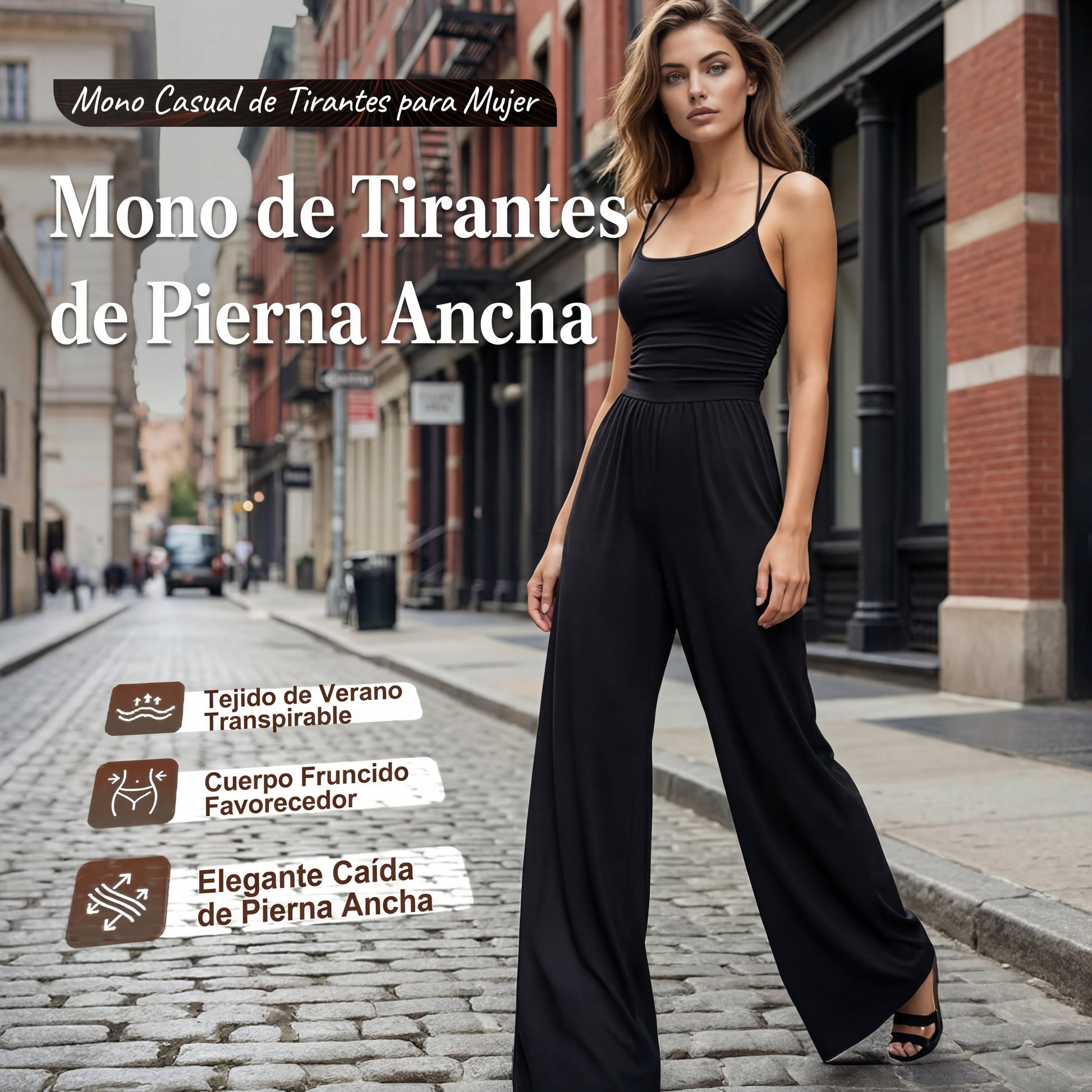 Oriana - Mono de estilo diario de tirantes finos