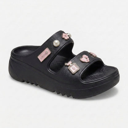 Lorena - Sandalias de Plataforma con Pines Decorativos