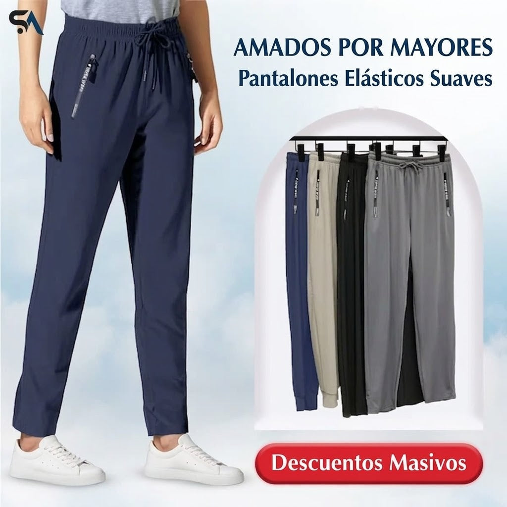 Marta - Pantalón de estilo diario unisex, extremadamente suave y flexible con caída elegante
