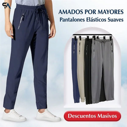 Marta - Pantalón de estilo diario unisex, extremadamente suave y flexible con caída elegante