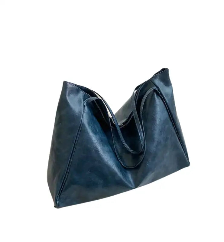 DALIA - Bolso Bandolera en cuero de tendencia - Azul - CARMEN VELVET