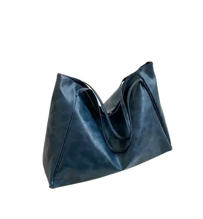 DALIA - Bolso Bandolera en cuero de tendencia - Azul - CARMEN VELVET