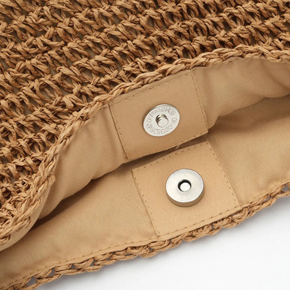 Elara - Bolso de hombro tejido con asas estampadas | CARMEN VELVET
