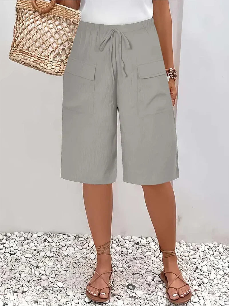 Amalia - Pantalones cortos con cintura elástica