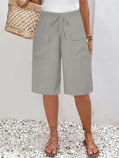 Amalia - Pantalones cortos con cintura elástica