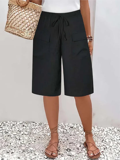 Amalia - Pantalones cortos con cintura elástica
